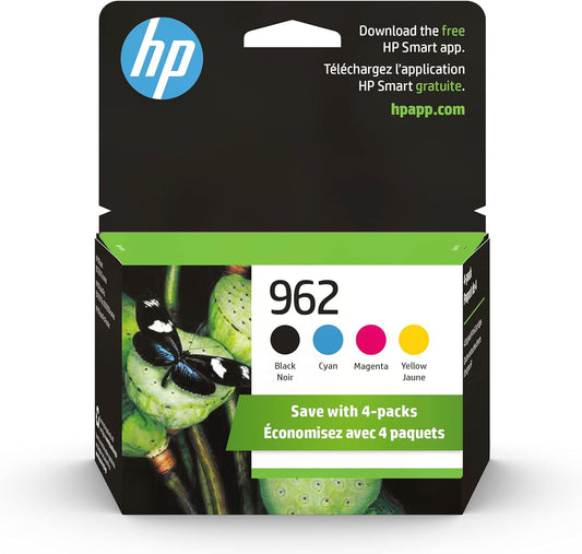 962 Ink Cartridges for HP 962 962 XL Ink Cartridges for HP 9018e 9015e 9010 Series Printer (4 Packs)